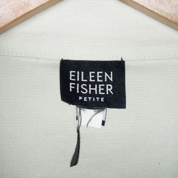 Eileen Fisher snap front jacket off white LP - Picture 6 of 7